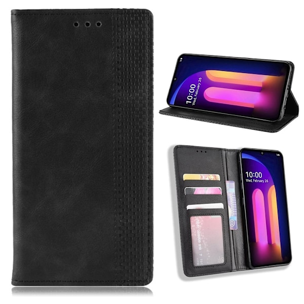 Bofink Vintage LG V60 ThinQ 5G Etui - Sort Black