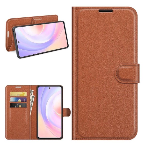 Klassisk Honor 50 SE flip etui - Brun Brown