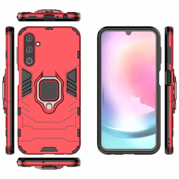 Ring Guard-etui - Samsung Galaxy A24 4G - Rød Red