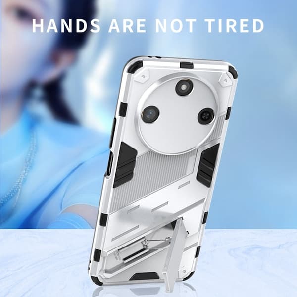 Støtsikkert hybriddeksel med et moderne preg for Vivo X60 Pro - Oransje Orange