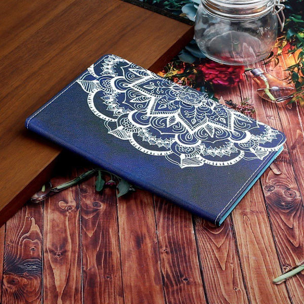 iPad 10.2 (2019) trendy mønstered læder flip etui - i Blomst Multicolor