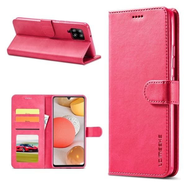 LC.IMEEKE Samsung Galaxy A42 5G flip etui - Rose Red