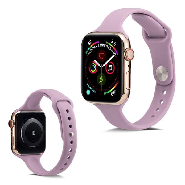 Apple Watch Series 5 40mm simpel silikone Urrem - Lilla Purple