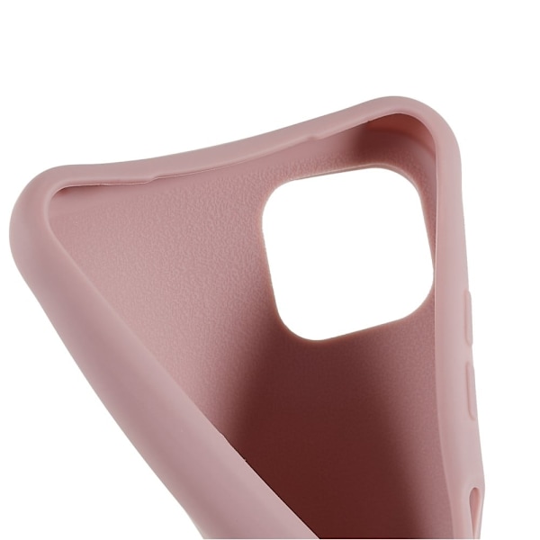 Tunt TPU-fodral med matt yta och justerbar rem för Samsung Galaxy A22 5G - Mörkrosa Rosa