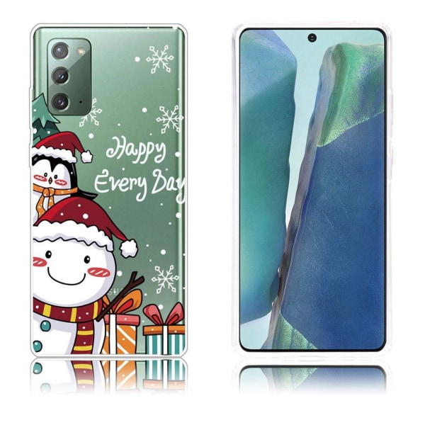 Christmas Samsung Galaxy Note 20 fodral - Happy Every Day Vit