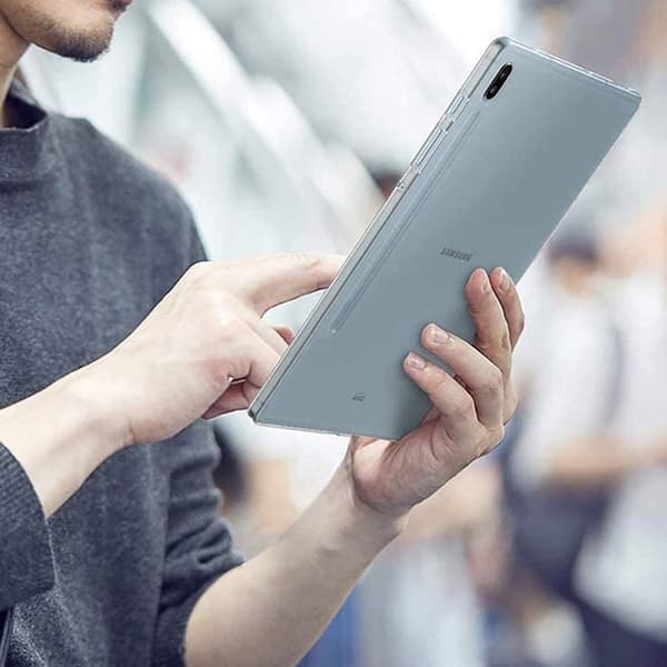 Samsung Galaxy Tab S7 Plus Slitesterk Clear Etui - Samsung Galaxy Tab S7 Plus Durable Clear Case Transparent