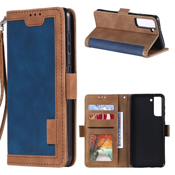 Surburbian Samsung Galaxy S21 flip etui - blå Blue