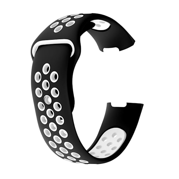 Fitbit Charge 3 tvåfärgad silikonrem - Vit Storlek: L Vit