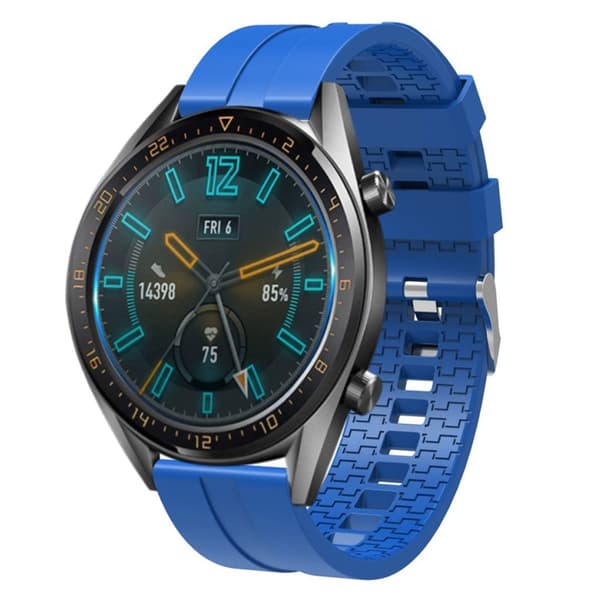 22 mm Huawei Watch GT klockarmband i silikon - Blå Blå