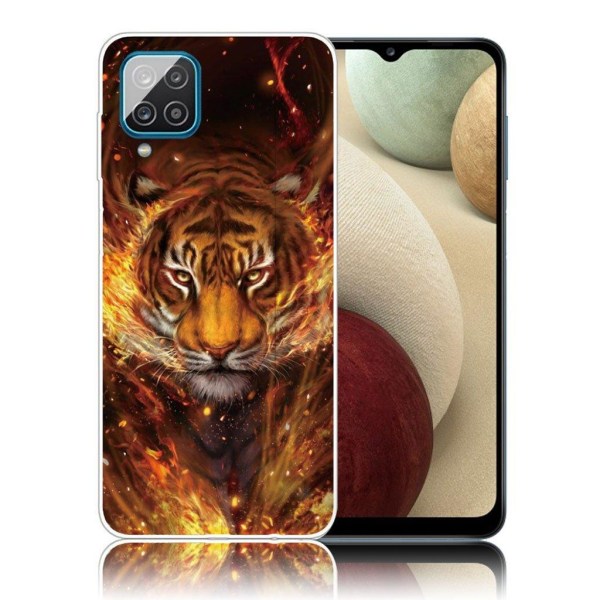 Deco Samsung Galaxy A12 5G skal - Eld Och Tiger Orange