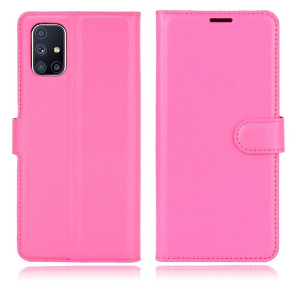 Classic Samsung Galaxy M51 flip kuoret - Ruusu Pink