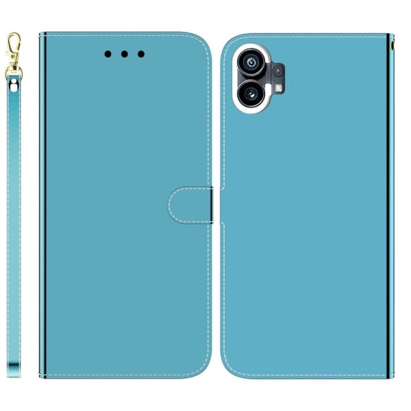 Mirror Nothing Phone (1) Flip Etui - Blå Blue