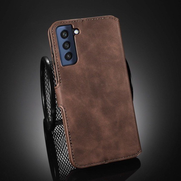 DG.Ming Samsung Galaxy S21 FE Retro kotelo - ruskea Brown