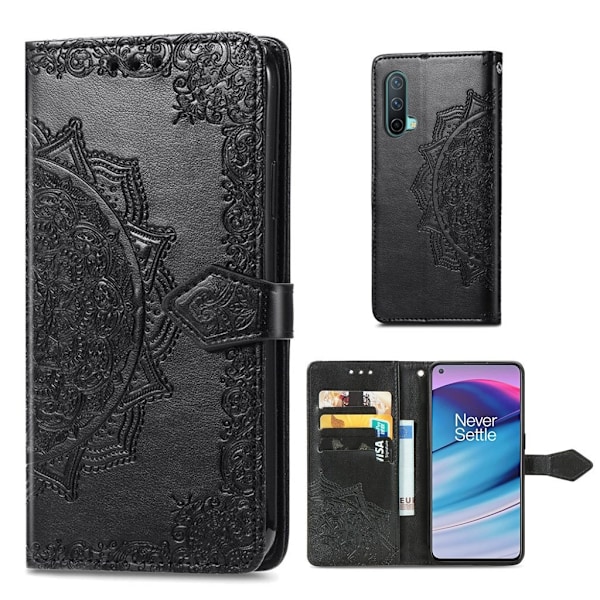 Mandala läder OnePlus Nord CE 5G fodral - Svart Svart