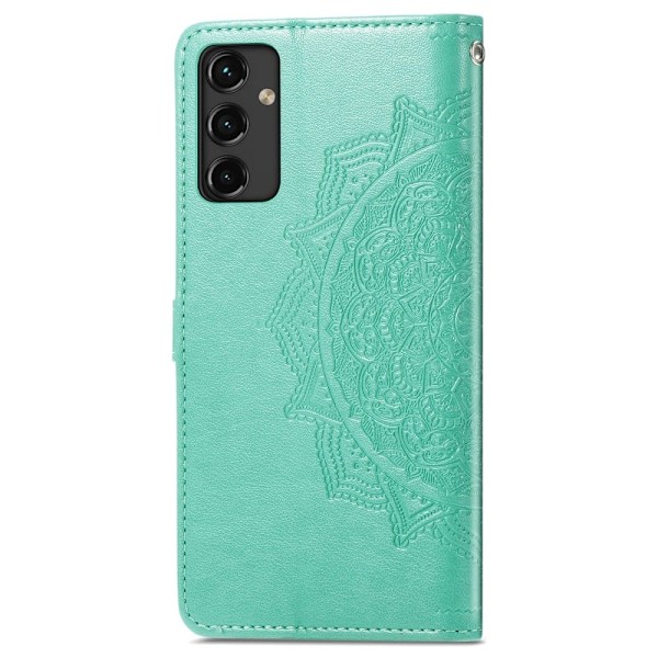 Mandala Samsung Galaxy A14 Flip Fodral - Grön Grön