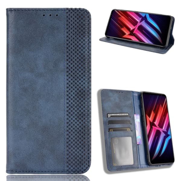 Bofink Vintage ZTE nubia Red Magic 6 Læder Etui - Blå Blue