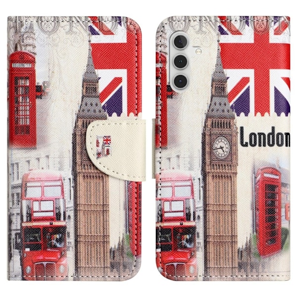 Wonderland Samsung Galaxy A54 Flip Etui - London Big Ben Multicolor