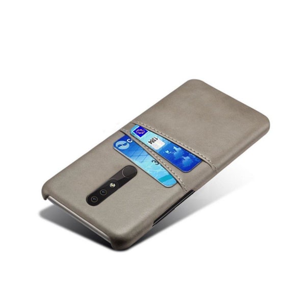 Dual Card Nokia 4.2 cover - Grå Silver grey