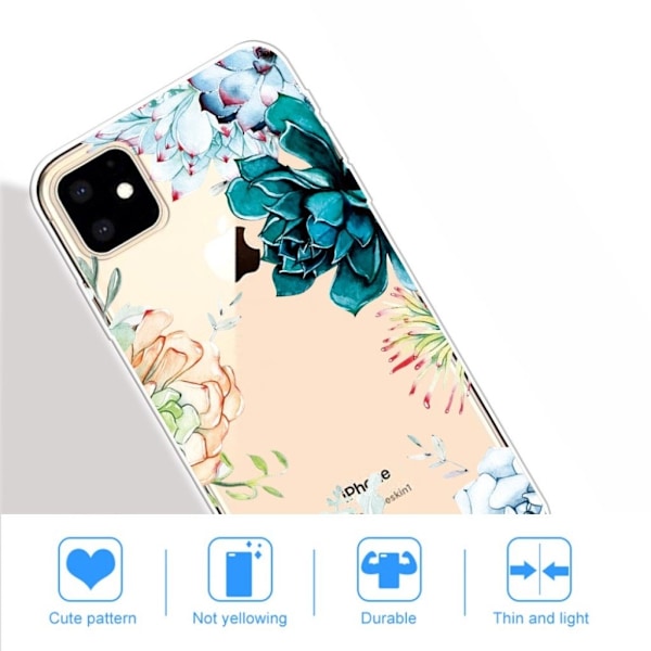 Deco iPhone 11 deksel - Vakre blomster Multicolor
