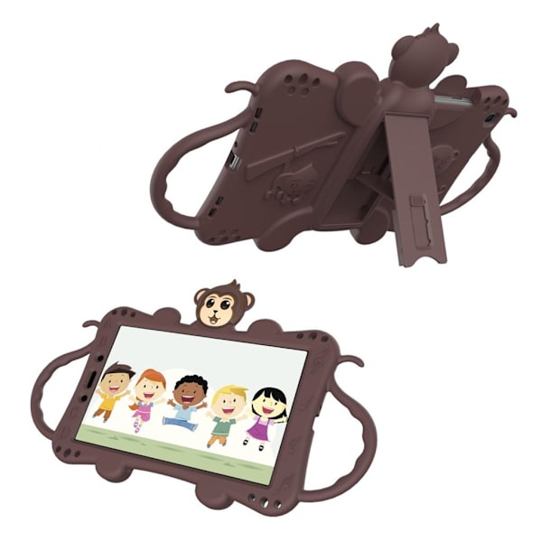 Monkey style silikone etui til Samsung Galaxy Tab A 8.0 (2019) - brun Brown