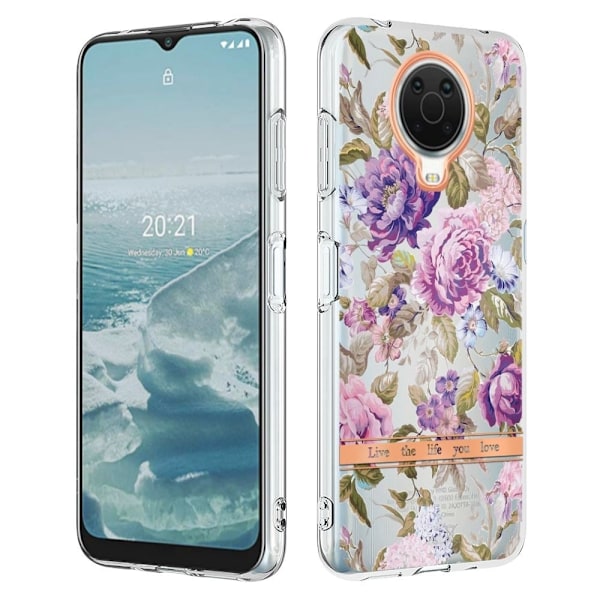 Supertyndt og holdbart softcover til Nokia G20 / G10 - Lilla Pæon Purple
