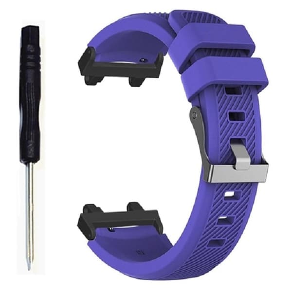 Amazfit T-Rex 2 urrem i silikone med twill-struktur - Lilla Purple