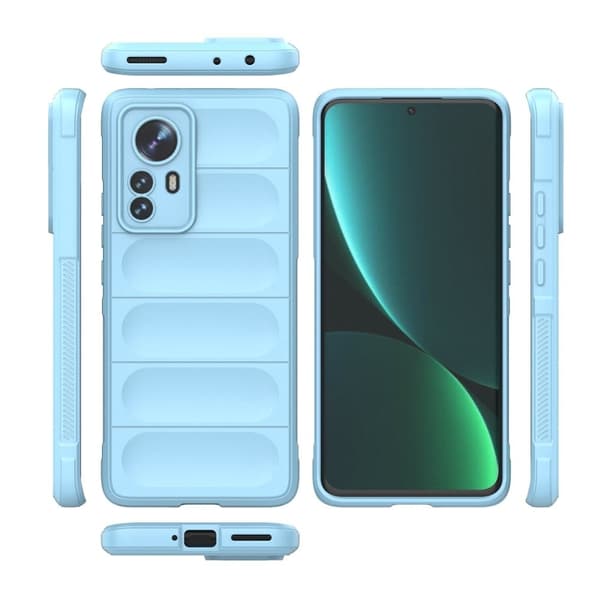 Blødt grebsformet cover til Xiaomi 12S Pro / Xiaomi 12 Pro - Blå Blue