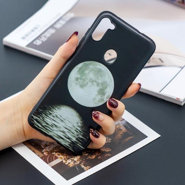 Imagine Samsung Galaxy A11 Etui - Måne Silver grey