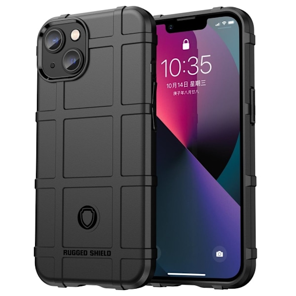 Rugged Shield Etui iPhone 14 Plus - Svart Black
