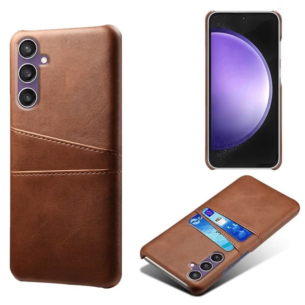 Dual Card skal till Samsung Galaxy S23 FE - Brun Brun