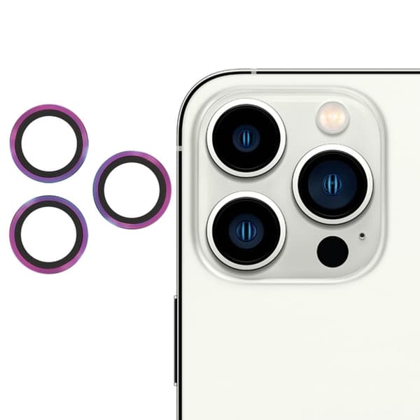 3Pcs iPhone 13 Pro / Pro Max AGC härdat glas kameralinsskydd - Flerfärgad multifärg