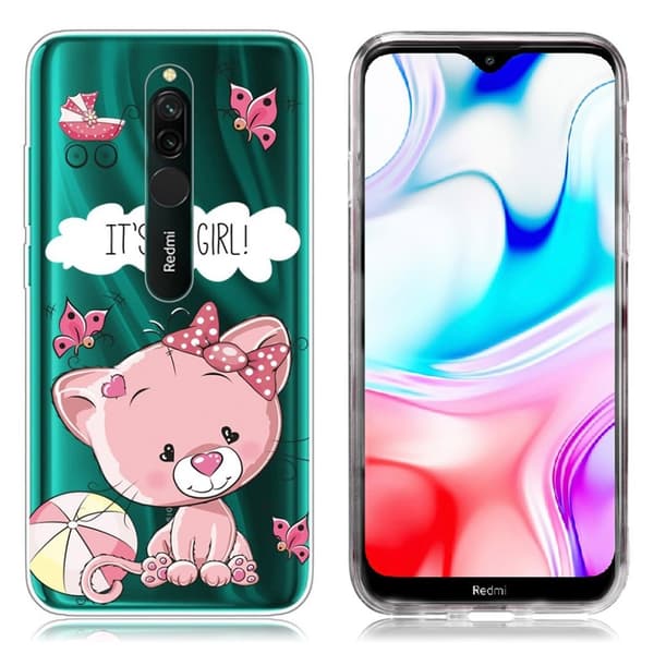 Deco Xiaomi Redmi 8 kotelot - Se On Tyttö Pink