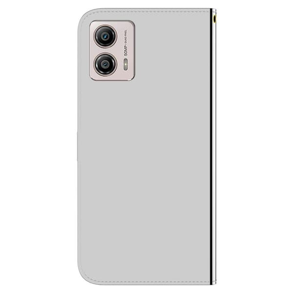 Mirror Motorola Moto G23 / G53 / G13 Läppäkotelo - Hopea Silver grey