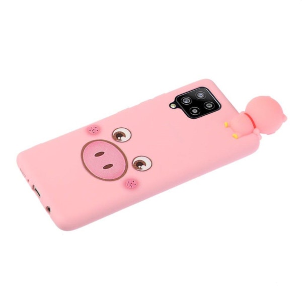 Cute 3D Samsung Galaxy A42 5G kotelot - Söpö Possu Vaaleanpunainen Pink