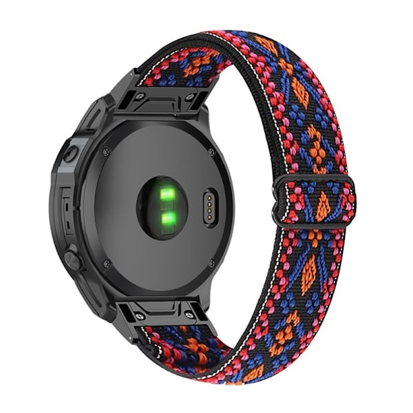 Elastinen hengittävä kellohihna Garmin-kellolle - Oranssi Vaaleanpunainen Multicolor