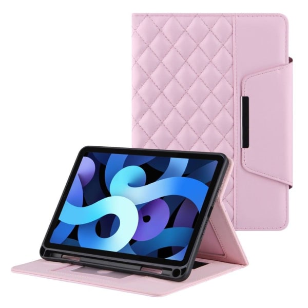 Broderigitter med kvalitetshardware Læder Stand Wallet Tablet Cover iPad 10.2 (2021)/(2020)/(2019)/Pro 10.5-inch (2017)/Air 10.5-inch (2019) - Lyserød Pink