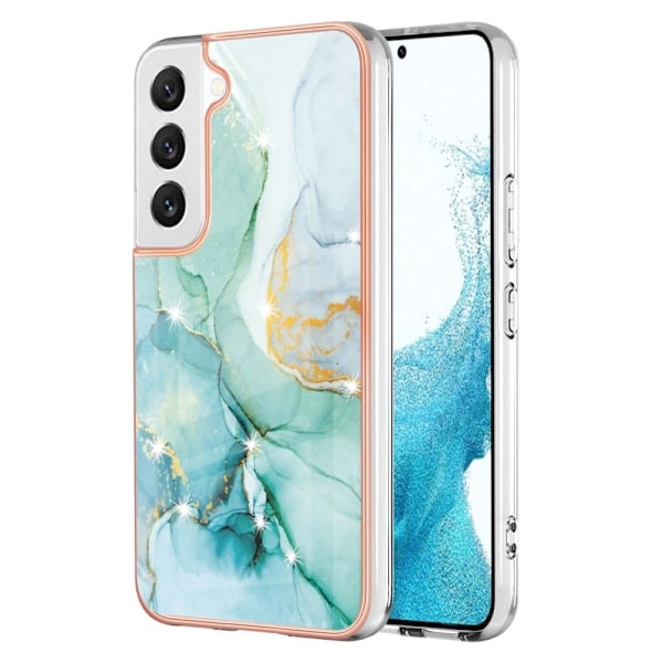 Marble Samsung Galaxy S23 Plus Etui - Green Color Mix Green