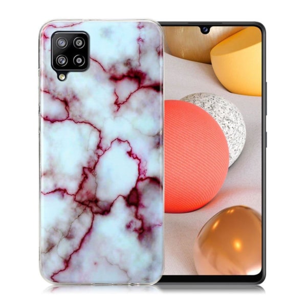 Marble Samsung Galaxy A42 5G case - Veiny Rose Marble Multicolor