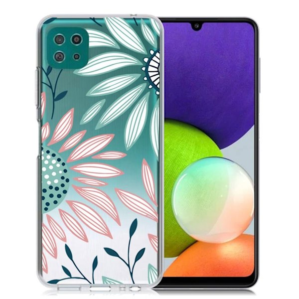 Deco Samsung Galaxy A22 5G Etui - Sød blomst Multicolor