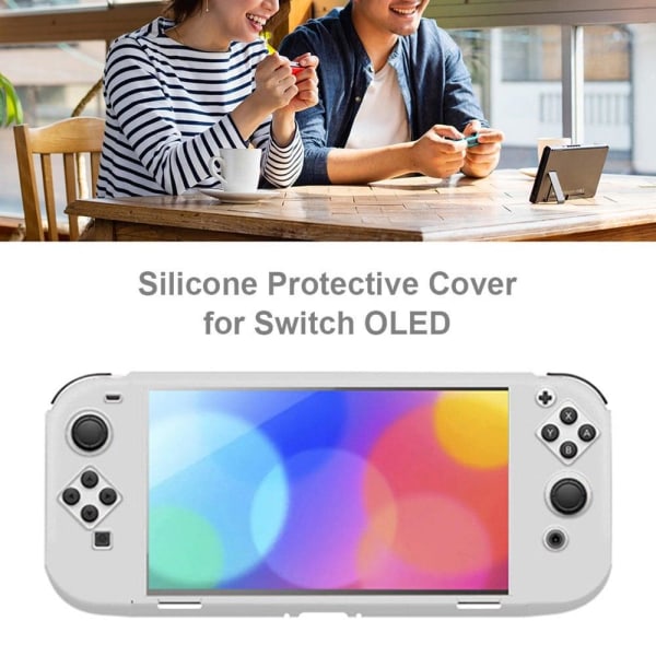 KJH Silikonskydd för Nintendo Switch OLED - Svart Svart