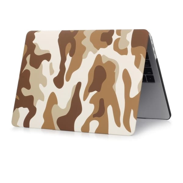 Macbook Pro 15.4-tum 2016 med touch (A1707) skyddsskal plast tryck på - Kamoflage brun Brun
