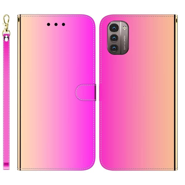 Mirror Nokia G11 / Nokia G21 flip-etui - Rose Pink