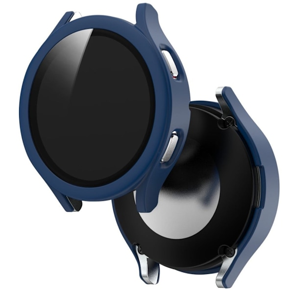 Samsung Galaxy Watch 4 (44mm) mat cover med skærmbeskytter i hærdet glas - Midnatsblå Blue