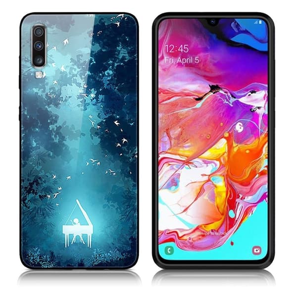 Fantasy Samsung Galaxy A70 cover - Skov Piano Multicolor