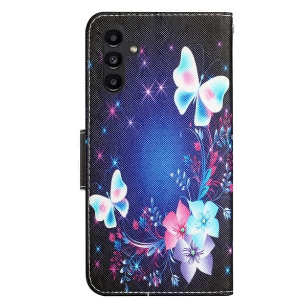 Wonderland Samsung Galaxy A24 4G Flip Etui - Sommerfugl Blue