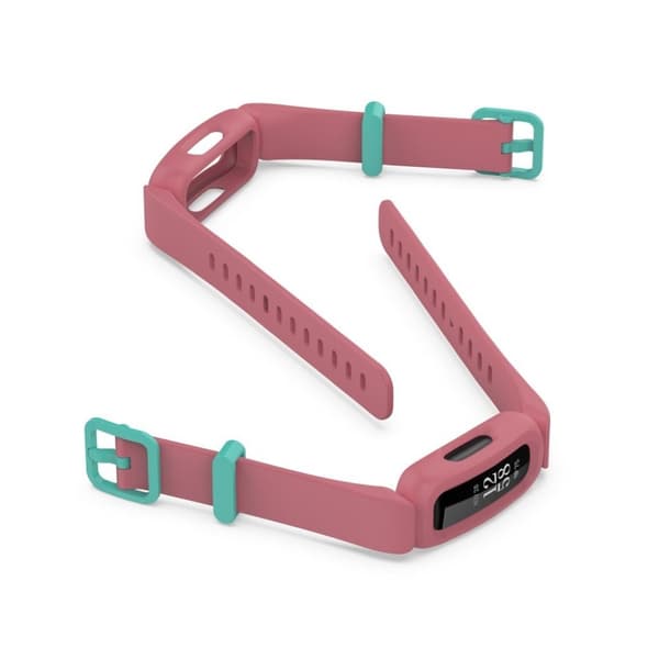 Fitbit Ace 3 / Inspire 2 integrated watch band - Watermelon Red / Cyan Röd