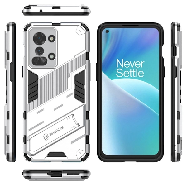 Stöttåligt OnePlus Nord 2T hybridskal - Silver/Grå Silvergrå