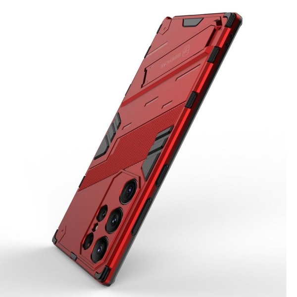 Stødsikker Hybrid Cover med A Moderne Touch til Samsung Galaxy S23 Ultra - Rød Red