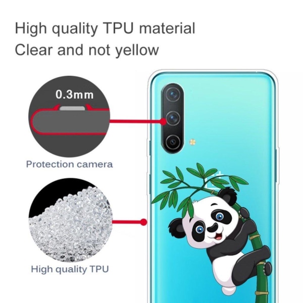 Deco OnePlus Nord CE 5G skal - Panda Som Klättrar I Bambu multifärg