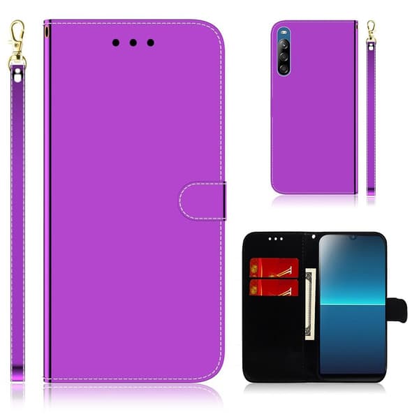 Mirror Sony Xperia L4 flip-etui - Lilla Purple